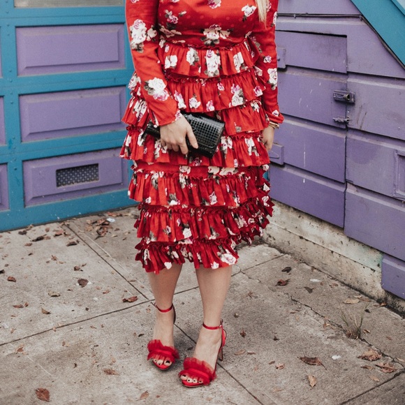 [Halogen x Atlantic-Pacific] Angelle Ruffle Sandals - Picture 5 of 7